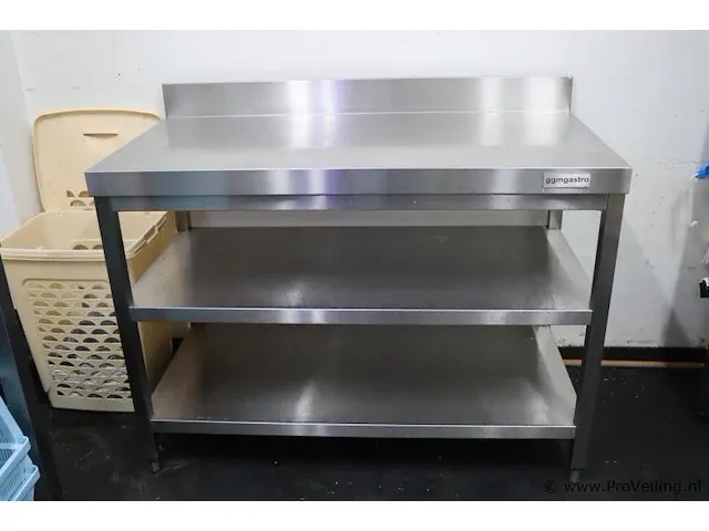 Ggm gastro horeca kast, rvs - 120x61x98cm - afbeelding 1 van  3