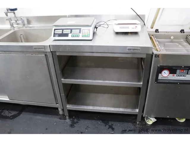 Ggm gastro horeca kast, rvs - 80x61x98cm - afbeelding 1 van  3