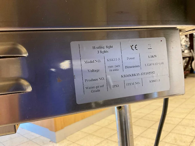 Ggm gastro kbk11-3 etagère met warmtebrug - afbeelding 8 van  8