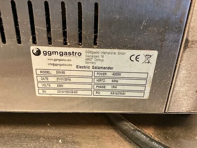 Ggm gastro smk85 salamander - afbeelding 3 van  3