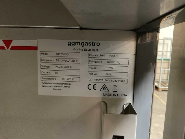 Ggm gastro ts1200nd 2-deurs vrieskast - afbeelding 3 van  6