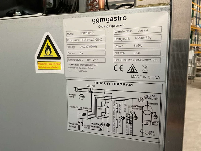 Ggm gastro ts1200nd 2-deurs vrieskast - afbeelding 6 van  6