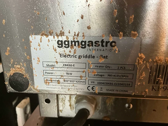 Ggmgastro egk75 grill- en bakplaat - afbeelding 4 van  4
