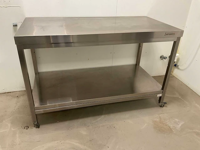 Ggmgastro mobiele rvs werktafel - afbeelding 1 van  4