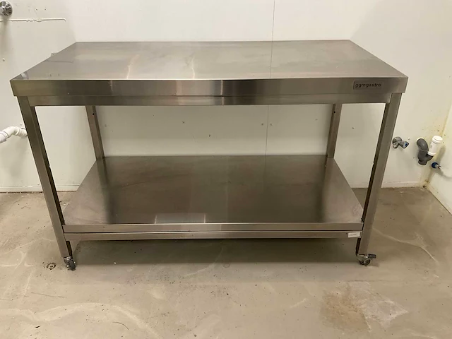 Ggmgastro mobiele rvs werktafel - afbeelding 2 van  4