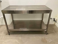 Ggmgastro mobiele rvs werktafel - afbeelding 2 van  4