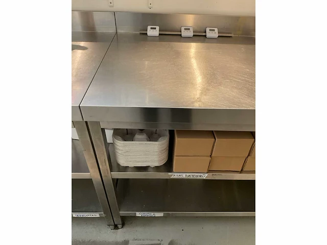 Ggmgastro rvs werktafel met dubbel onderschap - afbeelding 4 van  6