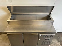 Ggmgastro zbs157 voorbereidingstafel - 1 deur & 2 laden - voor 7x gn 1/3 - afbeelding 4 van  10