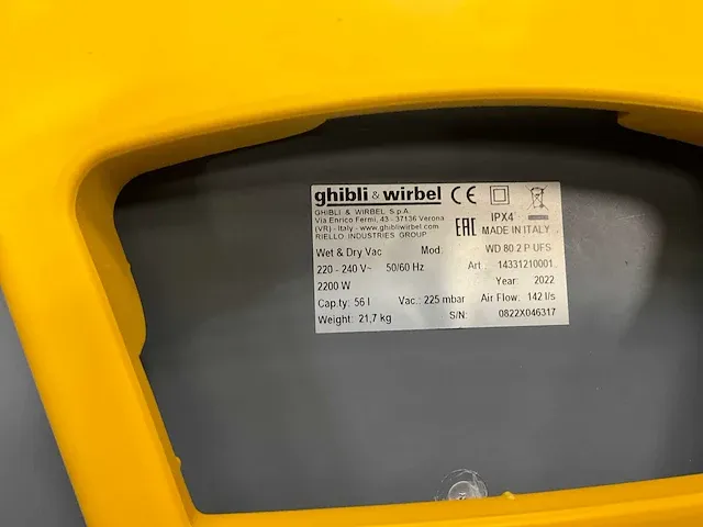 Ghibli & wirbel nat droog zuiger industriële stofzuiger - afbeelding 2 van  15