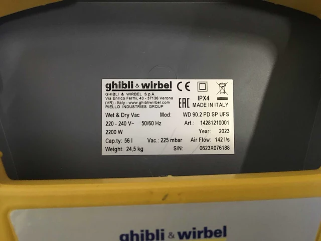 Ghibli&wirbel wd 90.2 pd sp ufs stof- en waterzuiger - afbeelding 6 van  7