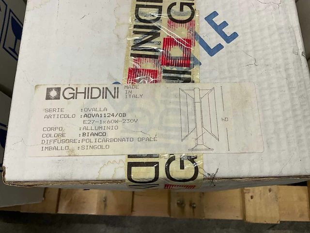 Ghidini aova1124 buitenlamp sokkel (7x) - afbeelding 9 van  9