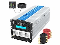Giandel 5000w power inverter modified wave power converter dc 12v naar ac 220v 230v met lcddisplay en 3 acaansluitingen en 2 usbpoorten & afstandsbediening voor auto camper - afbeelding 1 van  4