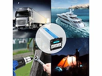 Giandel 5000w power inverter modified wave power converter dc 12v naar ac 220v 230v met lcddisplay en 3 acaansluitingen en 2 usbpoorten & afstandsbediening voor auto camper - afbeelding 3 van  4