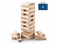 Giant stack 'n' fal mega jenga 100% fsc 54 houten blokken - afbeelding 1 van  5