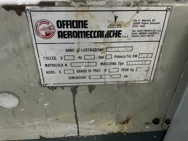 Giardina - 1992 - revers - lakwalsmachine - afbeelding 8 van  16