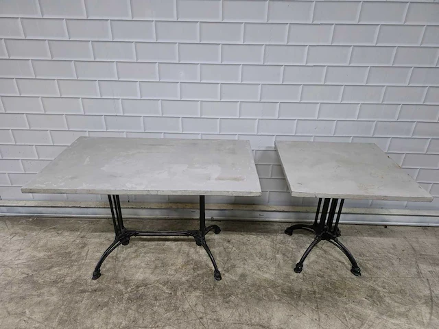 Gietijzeren restauranttafel (8x) - afbeelding 2 van  5