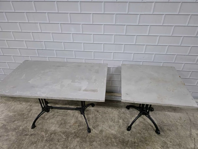 Gietijzeren restauranttafel (8x) - afbeelding 5 van  5