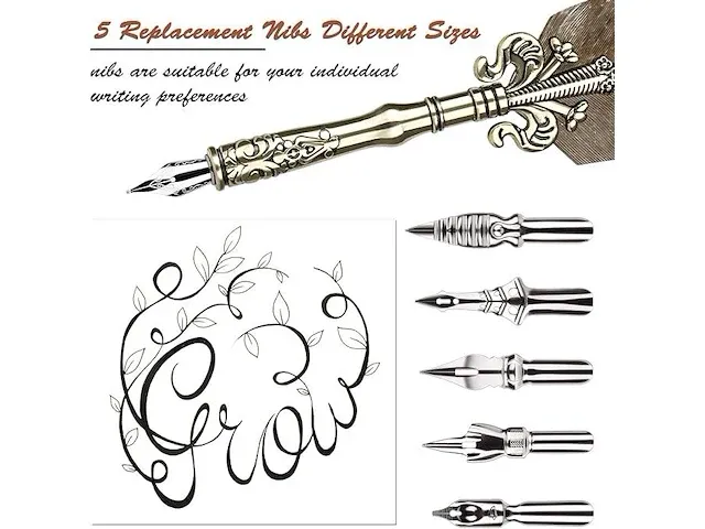 Giftset kaligrafie pen inktset - afbeelding 1 van  3