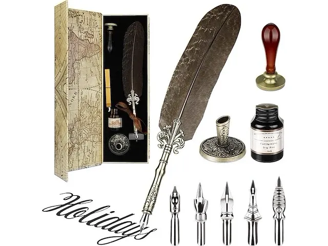 Giftset kaligrafie pen inktset - afbeelding 3 van  3