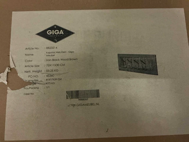 Giga 8823214 kapstok (8x) - afbeelding 3 van  3