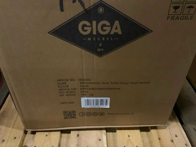 Giga meubel dewi eetkamerstoel (6x) - afbeelding 2 van  4