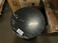 Giga meubel glitzie marmer zwart bijzettafel - afbeelding 2 van  3