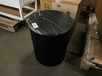 Giga meubel glitzie marmer zwart bijzettafel - afbeelding 1 van  3