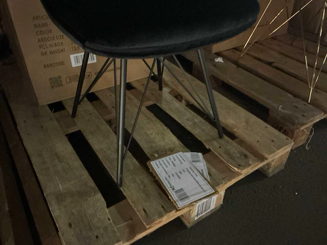 Giga meubel jamie luxe eetkamerstoel (4x) - afbeelding 4 van  4