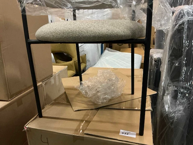 Giga meubel malene taupe eetkamerstoel (4x) - afbeelding 5 van  6