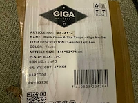 Giga meubel onno taupe bankstel - afbeelding 6 van  6