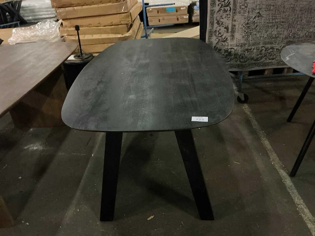 Giga meubel sensi zwart eetkamertafel deens ovaal - afbeelding 2 van  4