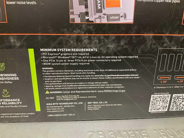 Gigabyte geforce rtx 5080 videokaart - afbeelding 5 van  5