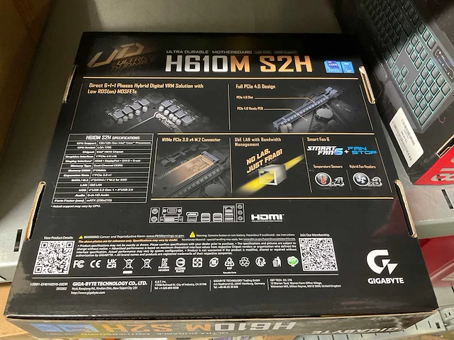 Gigabyte h610m s2h moederbord - afbeelding 2 van  2