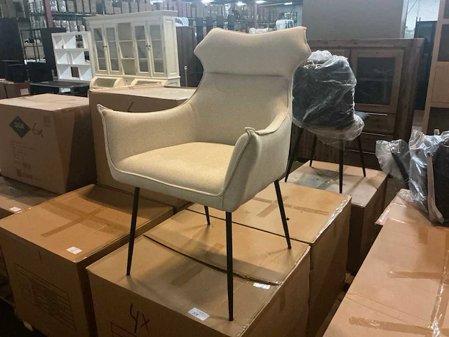 Gigameubel chair dyonne eetkamerstoel (4x) - afbeelding 1 van  5