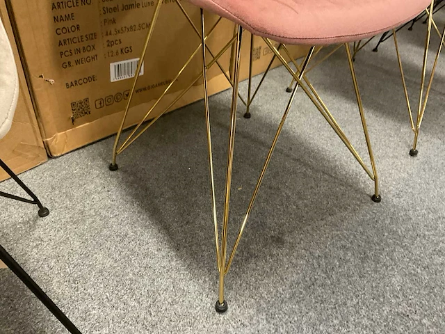 Gigameubel eetkamerstoelen jamie luxe (4x) - afbeelding 4 van  5