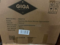 Gigameubel elie rope naturel 8823712 barstoel (2x) - afbeelding 5 van  5