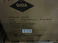Gigameubel jamie luxe eetkamerstoel (4x) - afbeelding 6 van  7