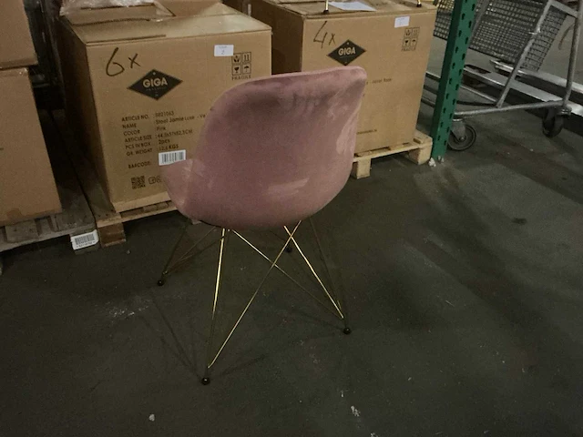 Gigameubel jamie luxe eetkamerstoel (6x) - afbeelding 4 van  5