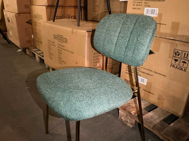 Gigameubel jin luxe 8823095 eetkamerstoel (10x) - afbeelding 2 van  4