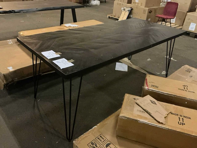 Gigameubel max eetkamertafel zwart 200cm - afbeelding 1 van  4