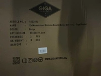 Gigameubel melanie boucle beige 8823843 eetkamerstoel (10x) - afbeelding 6 van  8