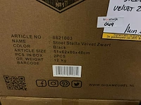 Gigameubel stella velvet eetkamerstoel (10x) - afbeelding 5 van  7