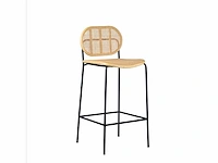 Gigameubel webbing naturel 8820542 barstoel (4x) - afbeelding 3 van  6