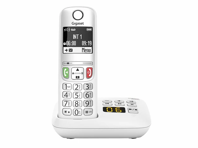 Gigaset a605a draadloze huis telefoon met antwoordapparaat wit - afbeelding 2 van  5