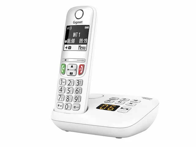 Gigaset a605a draadloze huis telefoon met antwoordapparaat wit - afbeelding 3 van  5