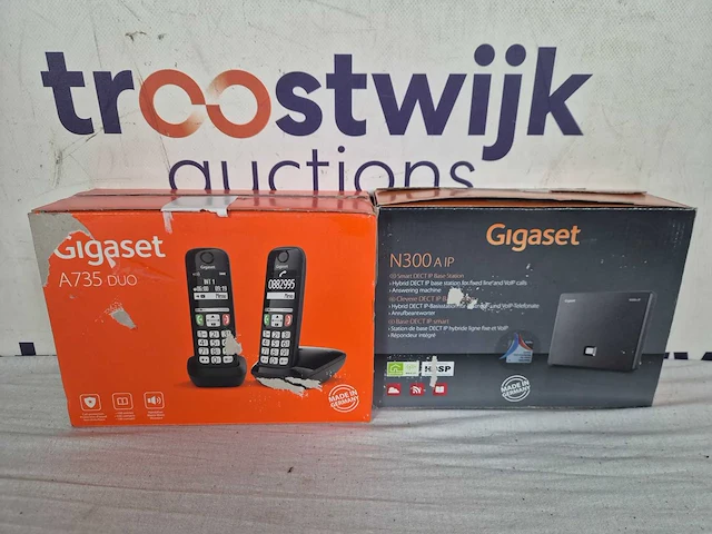 Gigaset a735 duo zwart - en - gigaset n300a ip - afbeelding 2 van  2