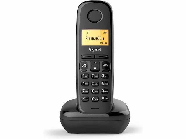 Gigaset as190 - single dect telefoon - zwart - afbeelding 1 van  2