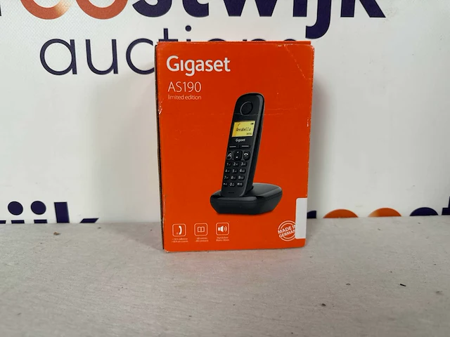 Gigaset as190 - single dect telefoon - zwart - afbeelding 2 van  2