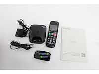 Gigaset e290 e draadloze thuistelefoon voor senioren met zeer grote verlichte toetsen extra luid belvolume functie compatibel met gehoorapparaat zwart - afbeelding 2 van  2