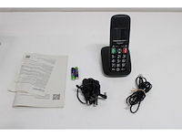 Gigaset e290 e draadloze thuistelefoon voor senioren met zeer grote verlichte toetsen extra luid belvolume functie compatibel met gehoorapparaat zwart - afbeelding 2 van  2